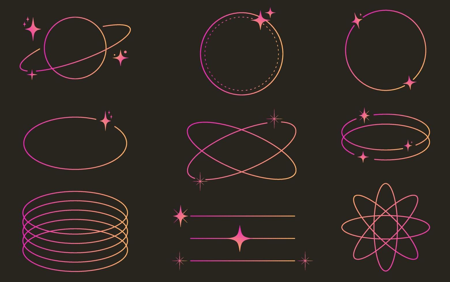 22-03-2023Modern Minimalist Aesthetic linear frames, arcs, stars and elements vector