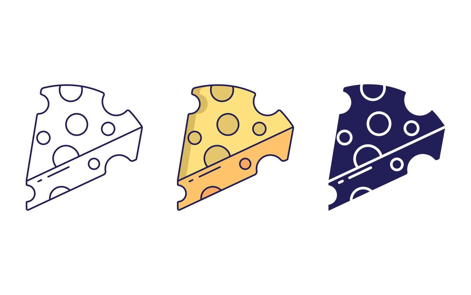 Cheese vector icon