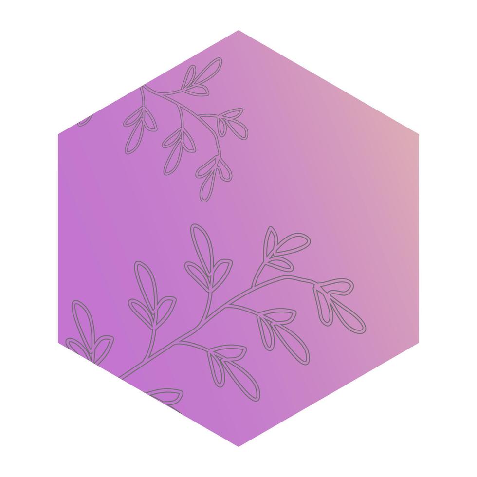 Abstract colored floral background in a figure. vector
