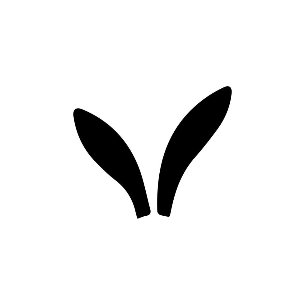 Conejo oído icono. conejito orejas recopilación. conejito orejas iconos aislado. Conejo orejas icono en blanco fondo, vector ilustración.