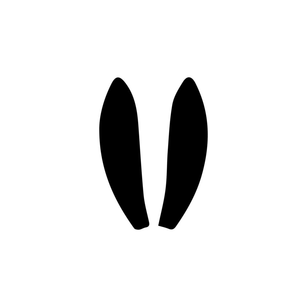 Rabbit ear icon. Bunny Ears collection. Bunny ears icons. Isolated. rabbit ears icon on white background, vector illustration.