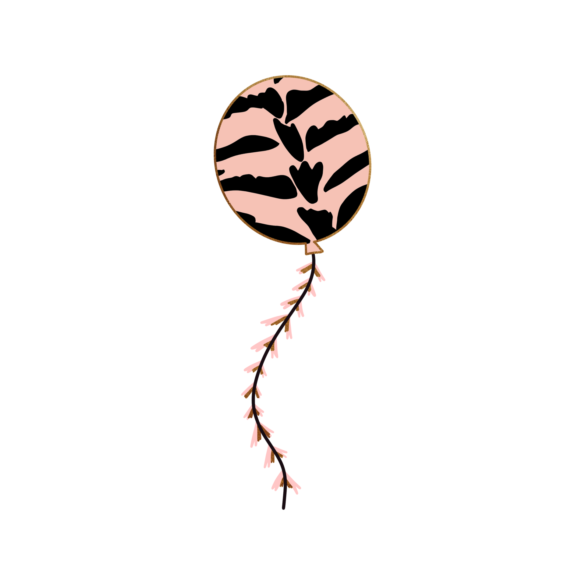 Free tiger print party balloon 21685975 png with transparent background