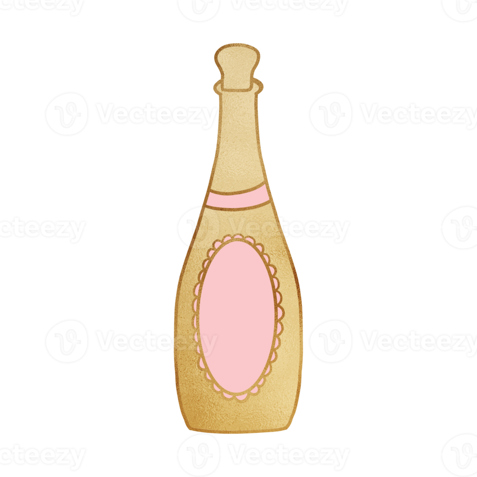 Golden Alcohol Bottle png