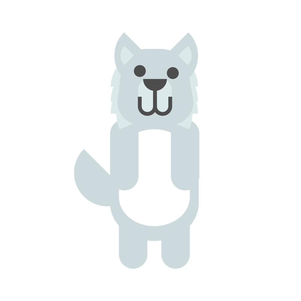 icono de vector de lobo