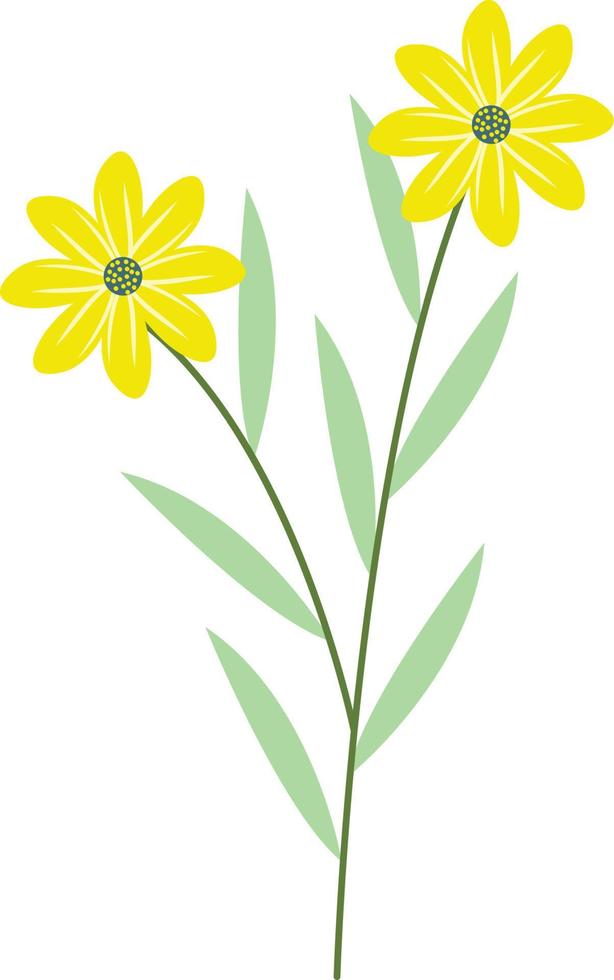 ilustración de flor simple vector