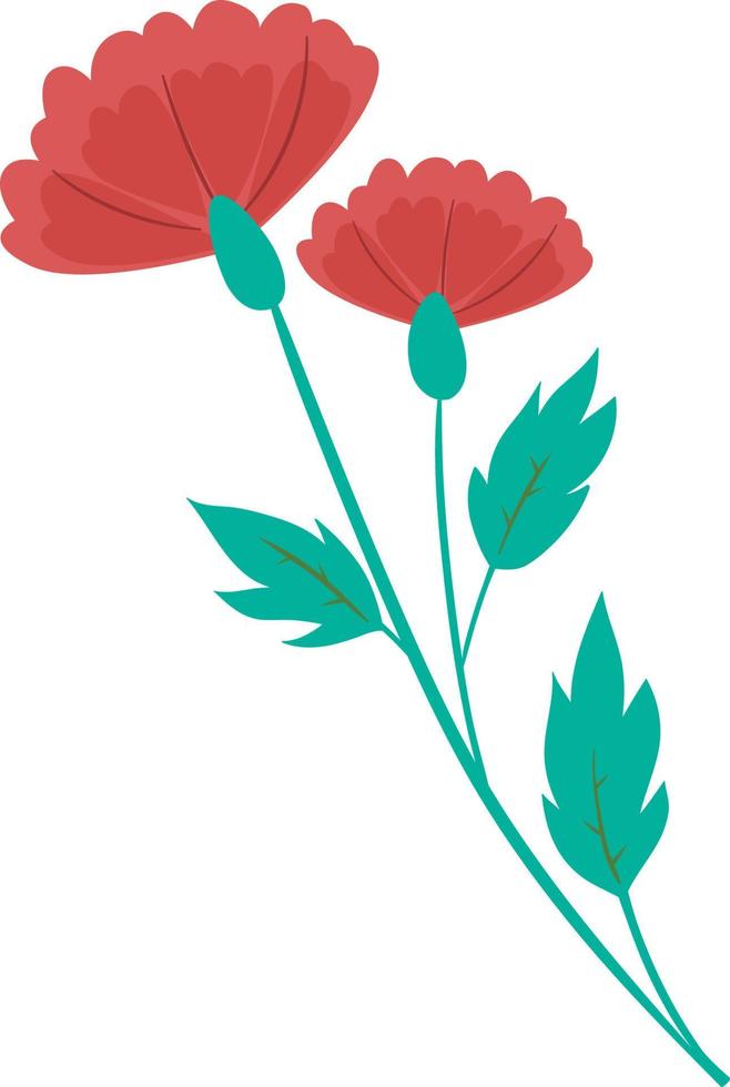 ilustración de flor simple vector