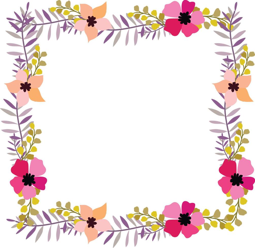 Flower Frame Illustration vector