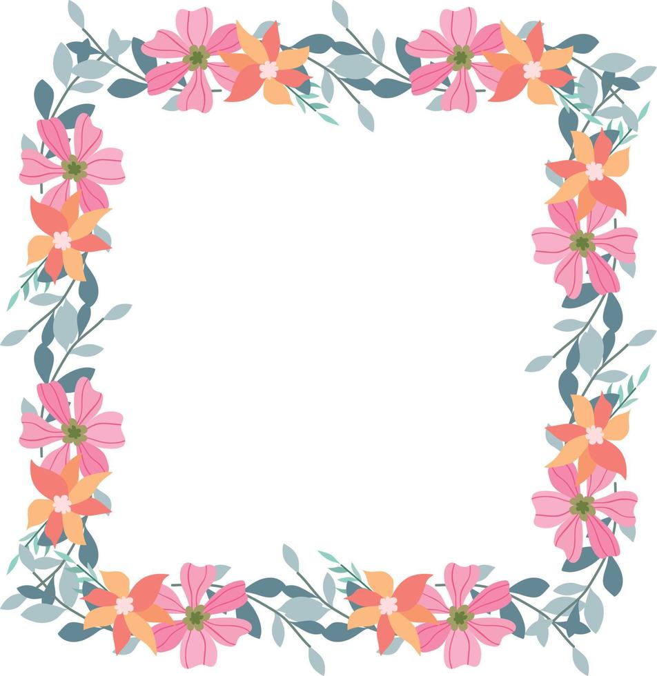 Flower Frame Illustration vector