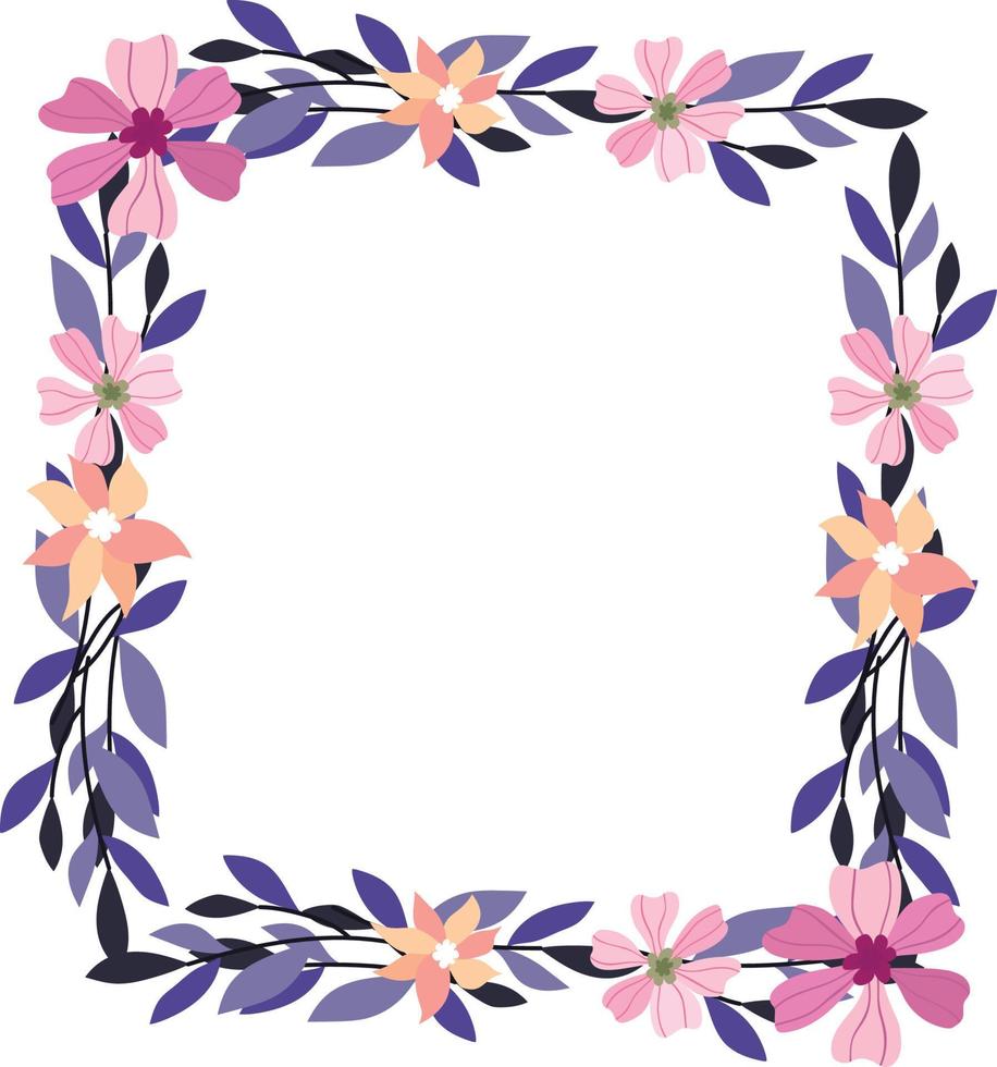 Flower Frame Illustration vector