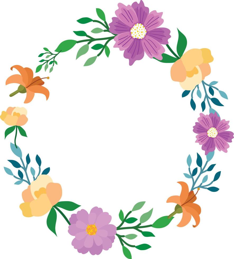 Flower Frame Illustration vector