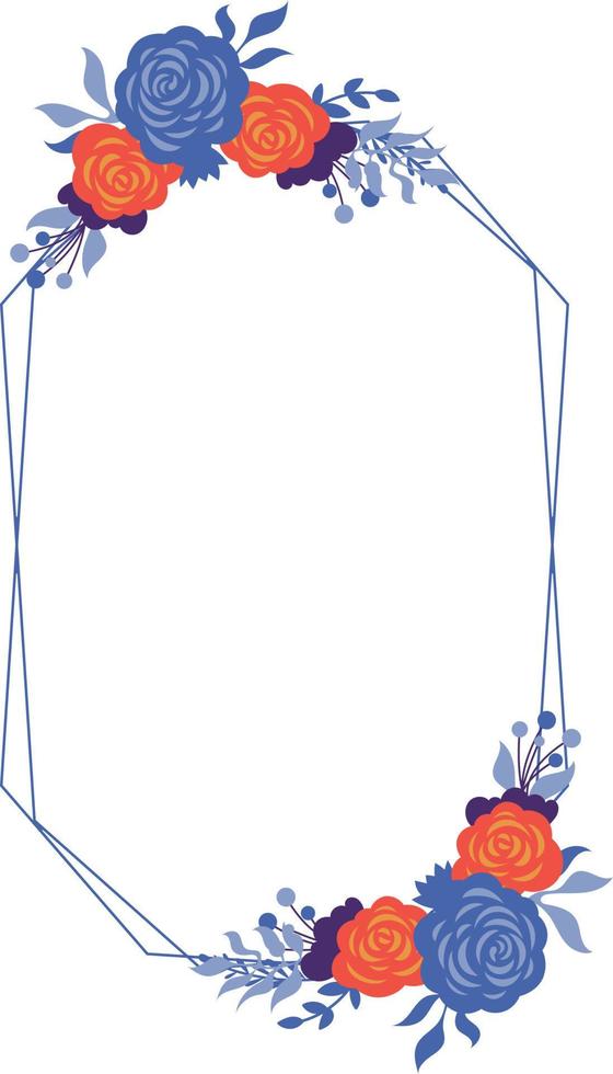 Flower Frame Illustration vector