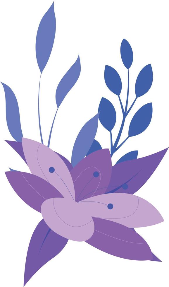 ilustración de ramo de flores vector