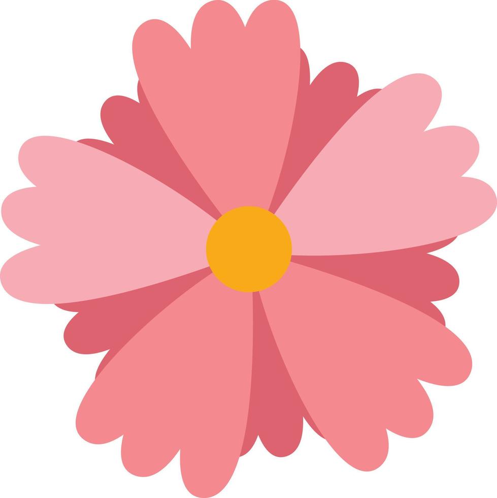 ilustración de flor simple vector