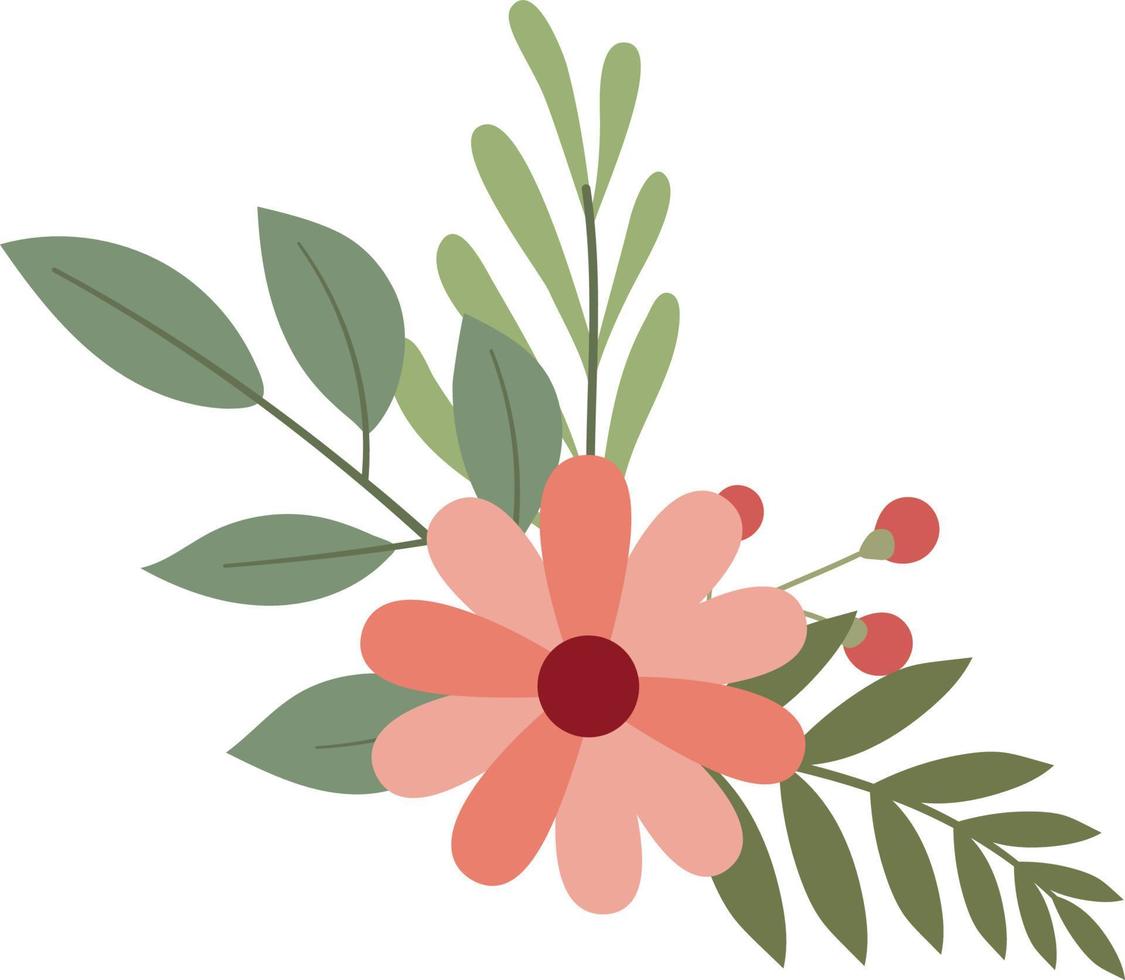 ilustración de ramo de flores vector