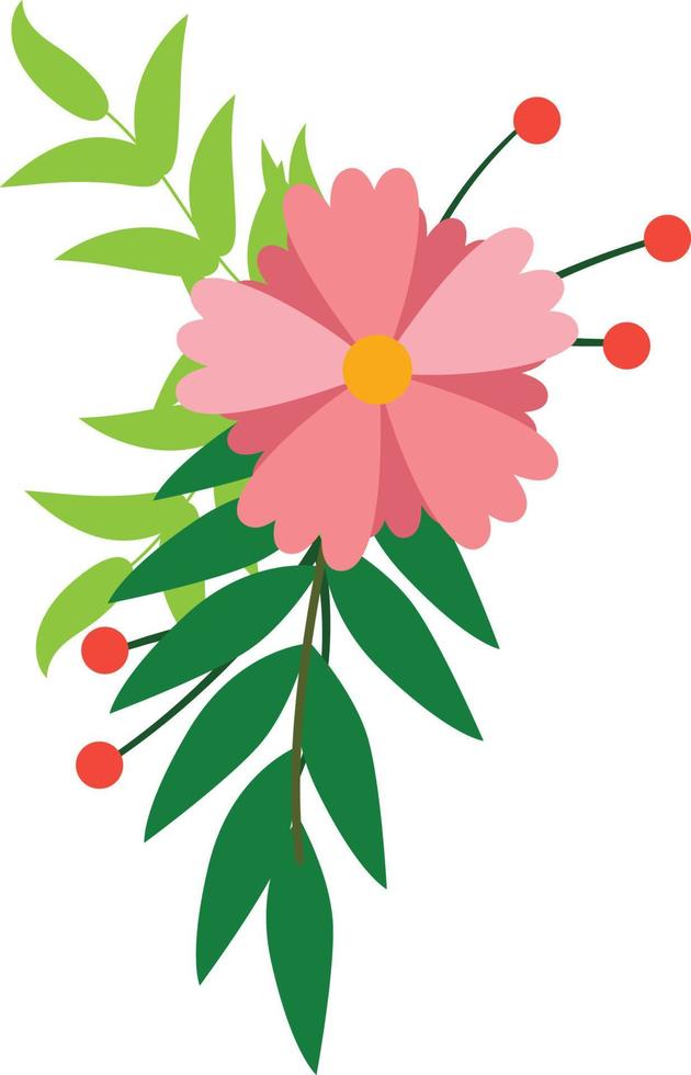 ilustración de ramo de flores vector