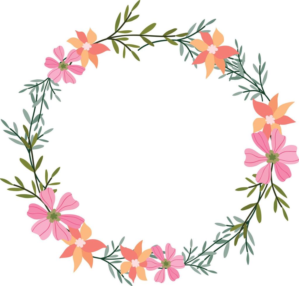 Flower Frame Illustration vector