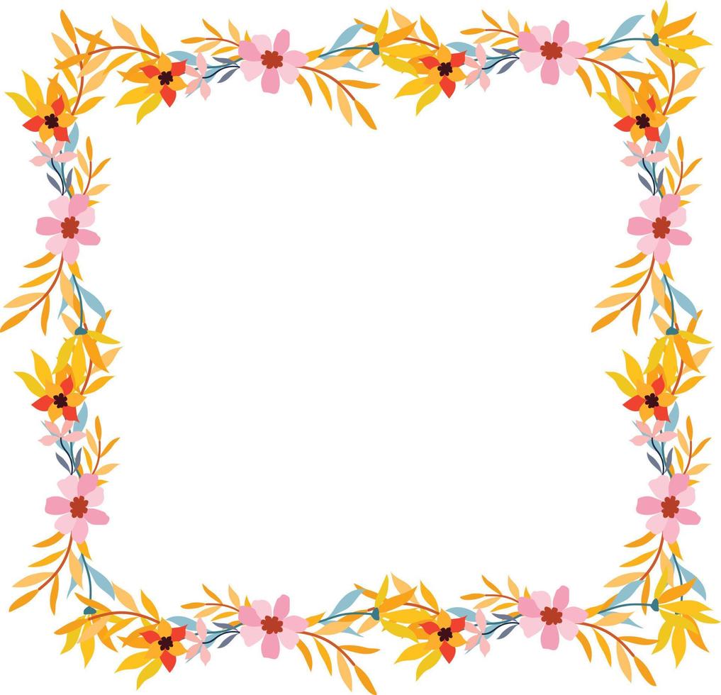 Flower Frame Illustration vector