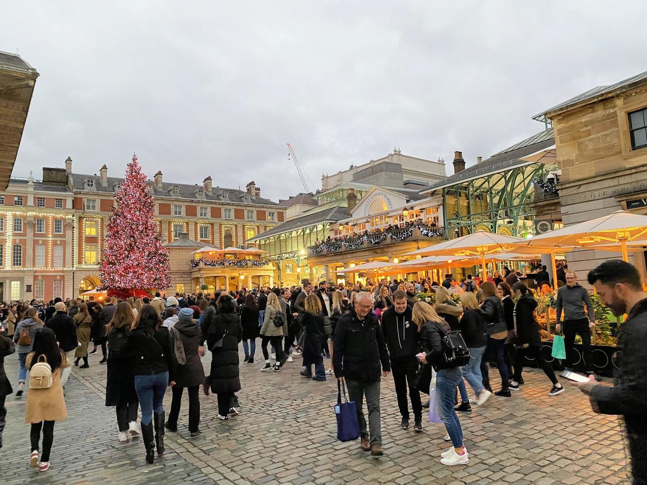 London in the UK in December 2022. A view of Covent Garden photo