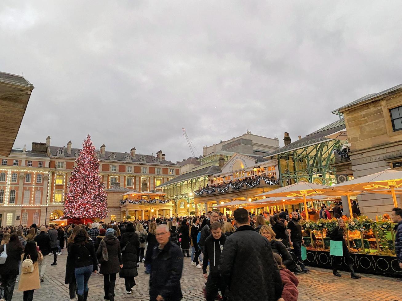 London in the UK in December 2022. A view of Covent Garden photo