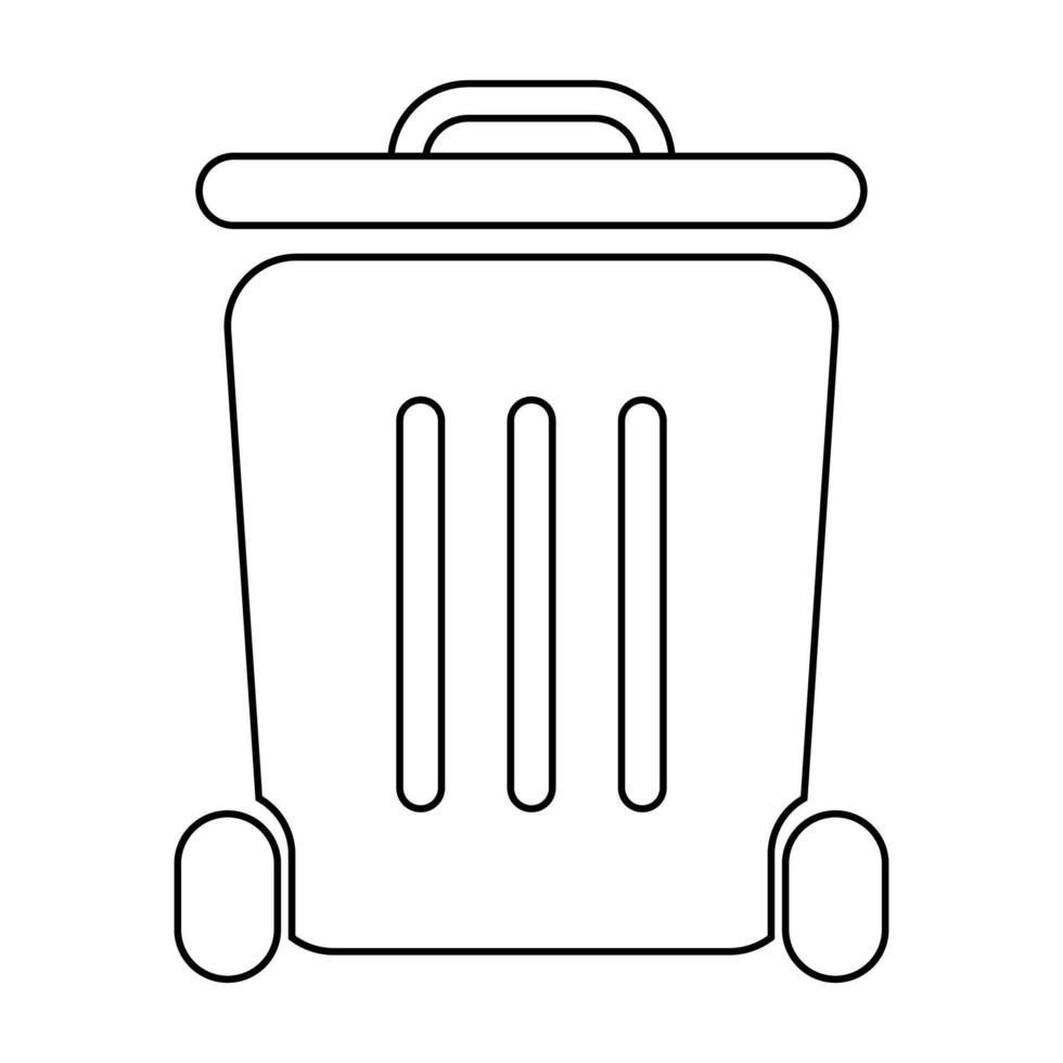 trash can icon illustration vector