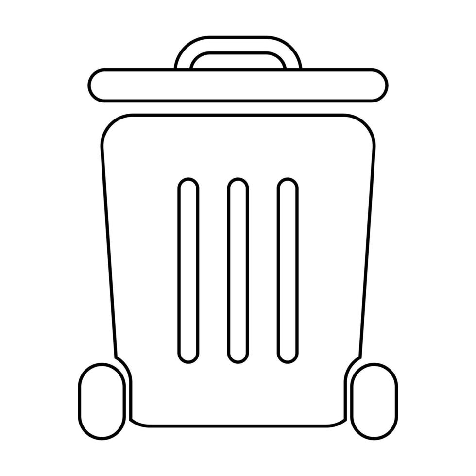 trash can icon illustration vector