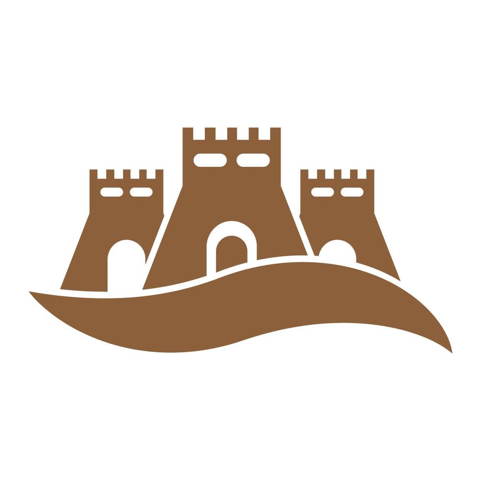 castle icon illustration vector