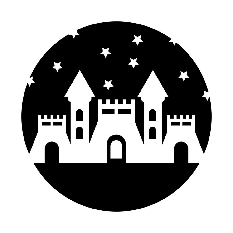 castle icon illustration vector