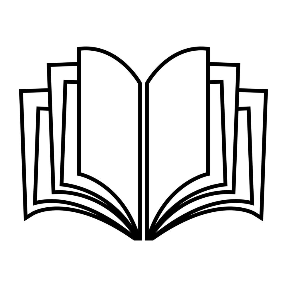 book logo illustration vector