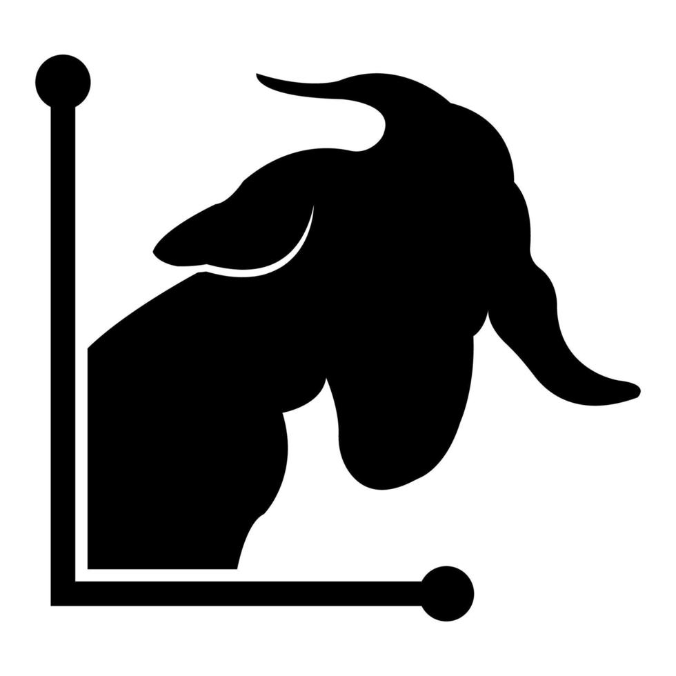 goat icon illustration vector