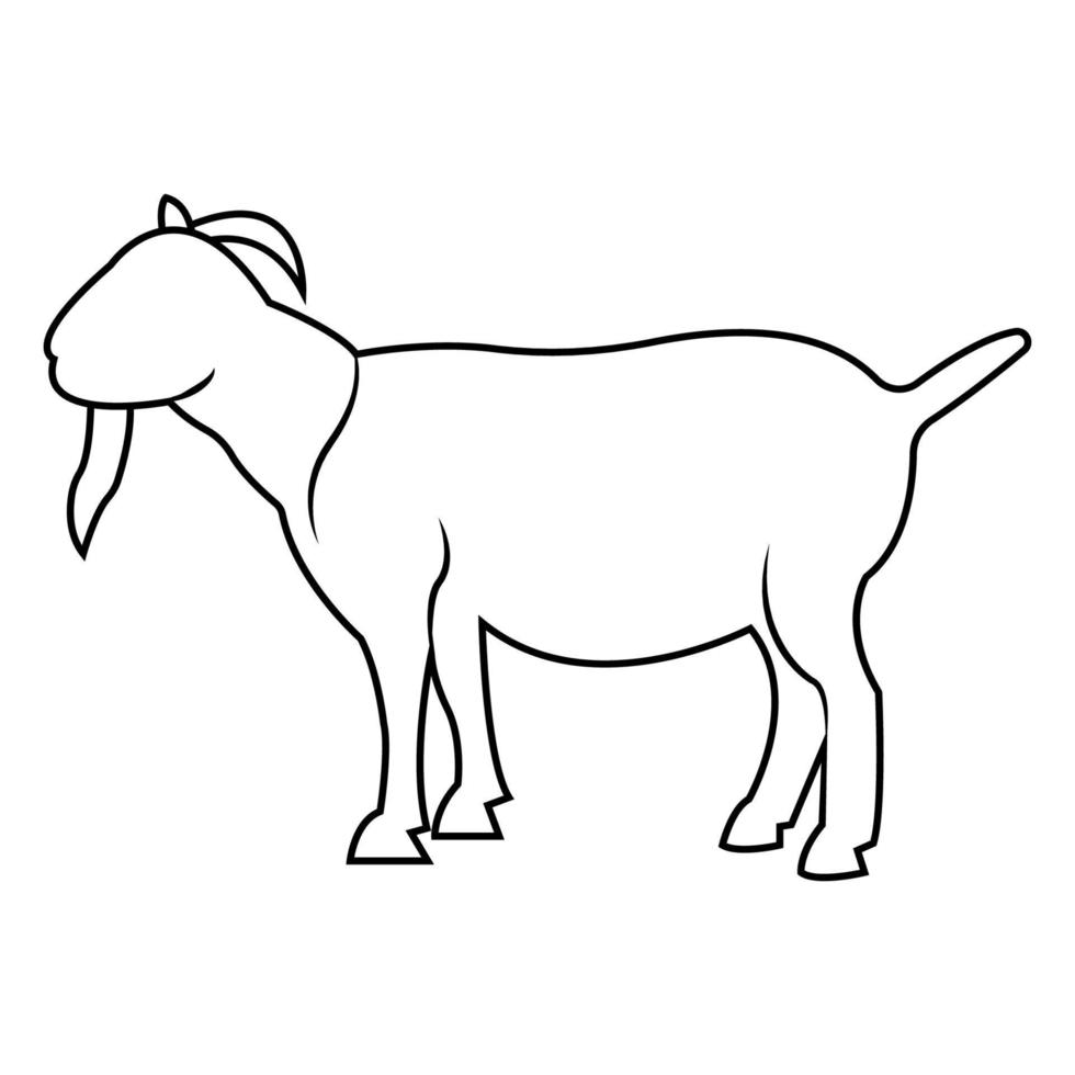 goat icon illustration vector