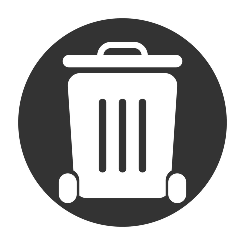 trash can icon illustration vector
