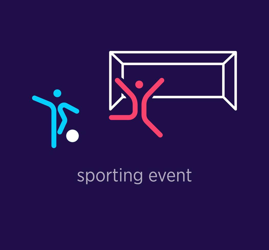 Creative sport competition logo design. Modern design color. Sporting event logo template. vector. vector