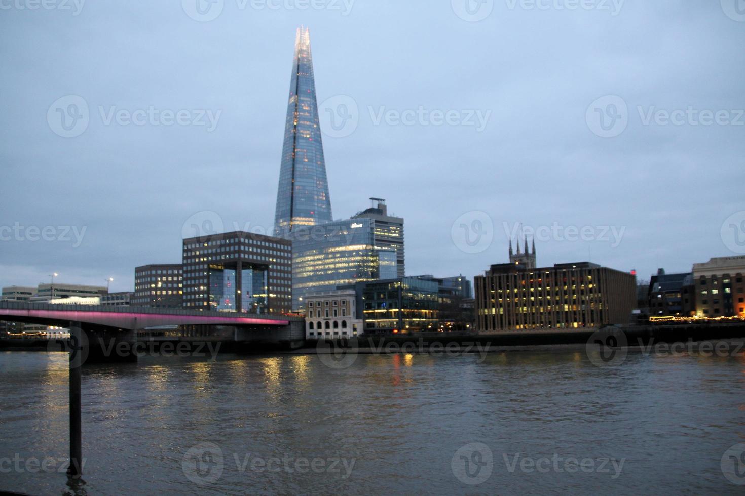 A view of the River Thames in London photo