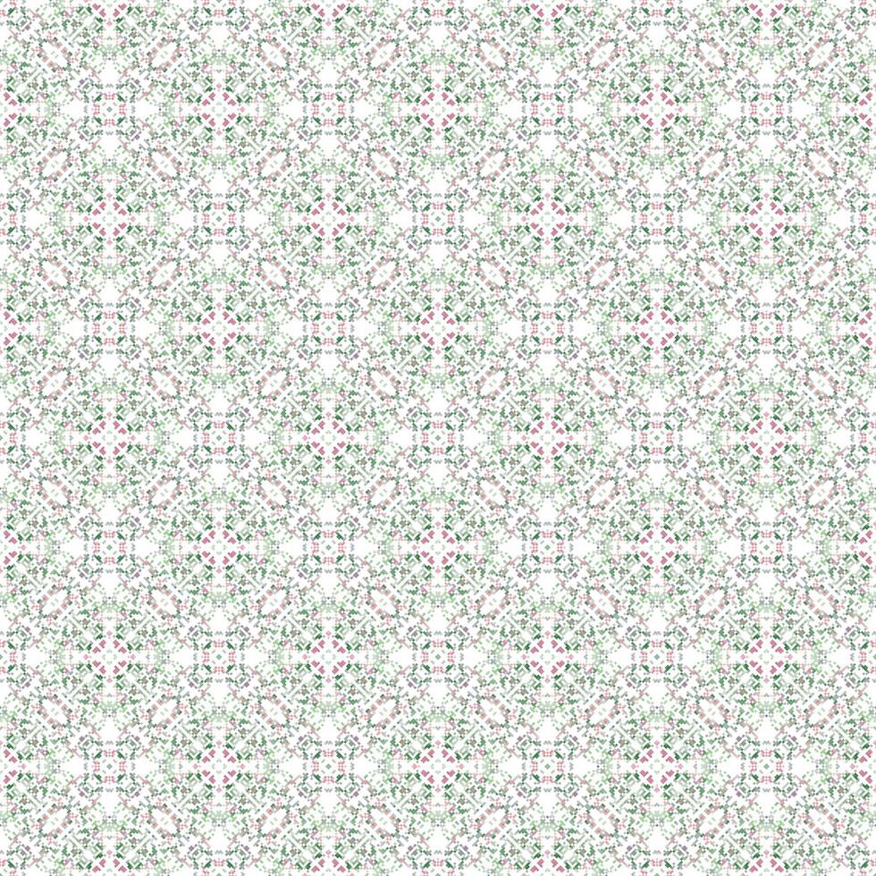 Decorative background made of small squares. The rich decoration of abstract patterns for construction of fabric or paper. vector