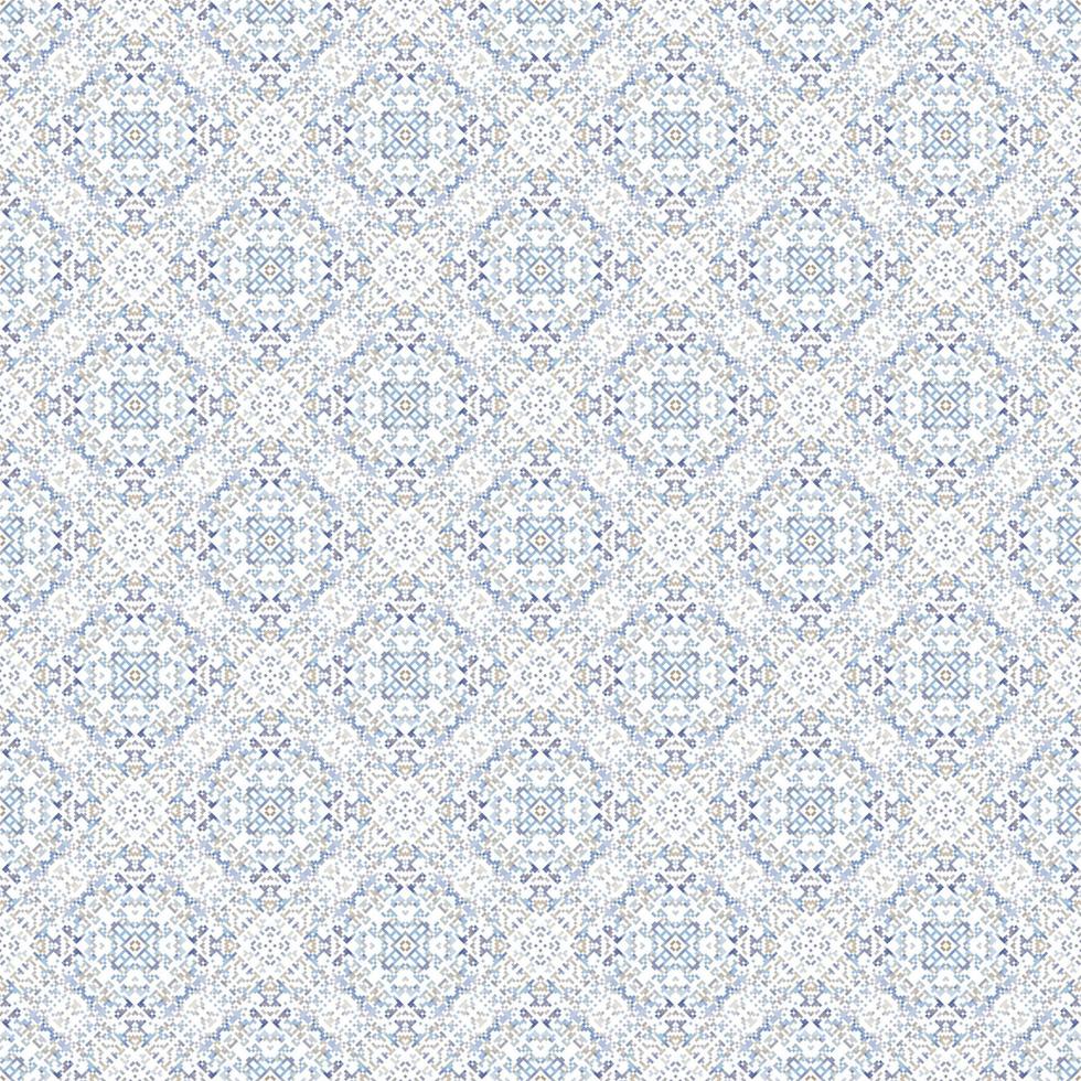 Decorative background made of small squares. The rich decoration of abstract patterns for construction of fabric or paper. vector