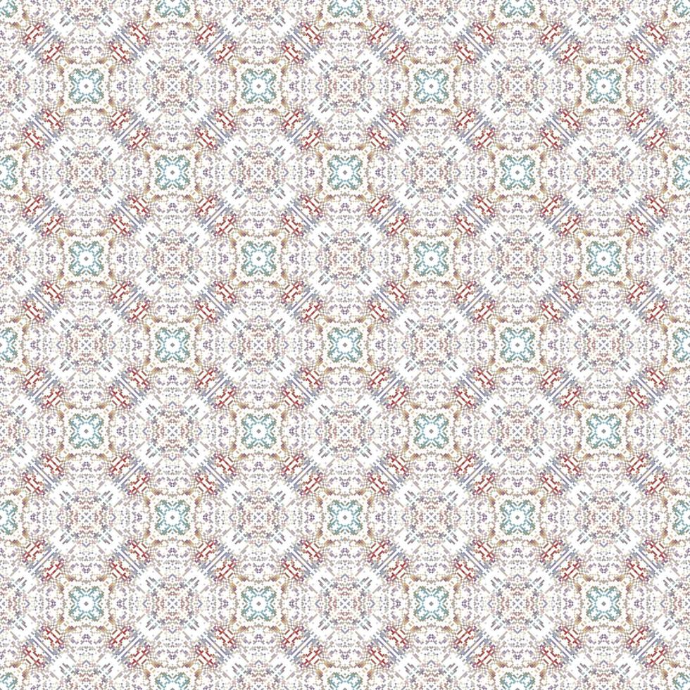 Decorative background made of small squares. The rich decoration of abstract patterns for construction of fabric or paper. vector