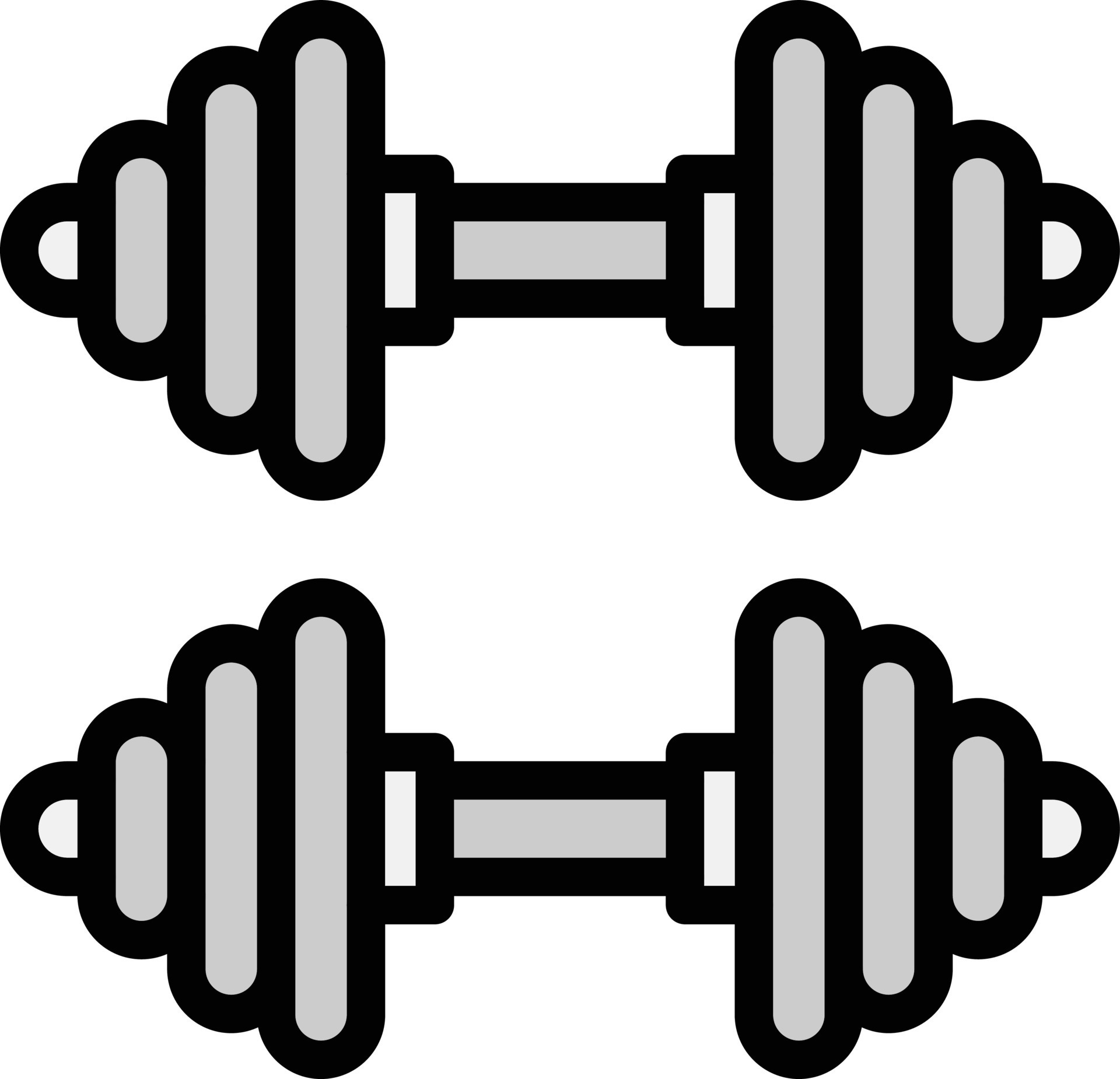 Dumbbells Vector Icon Design Illustration 21687898 Vector Art at Vecteezy