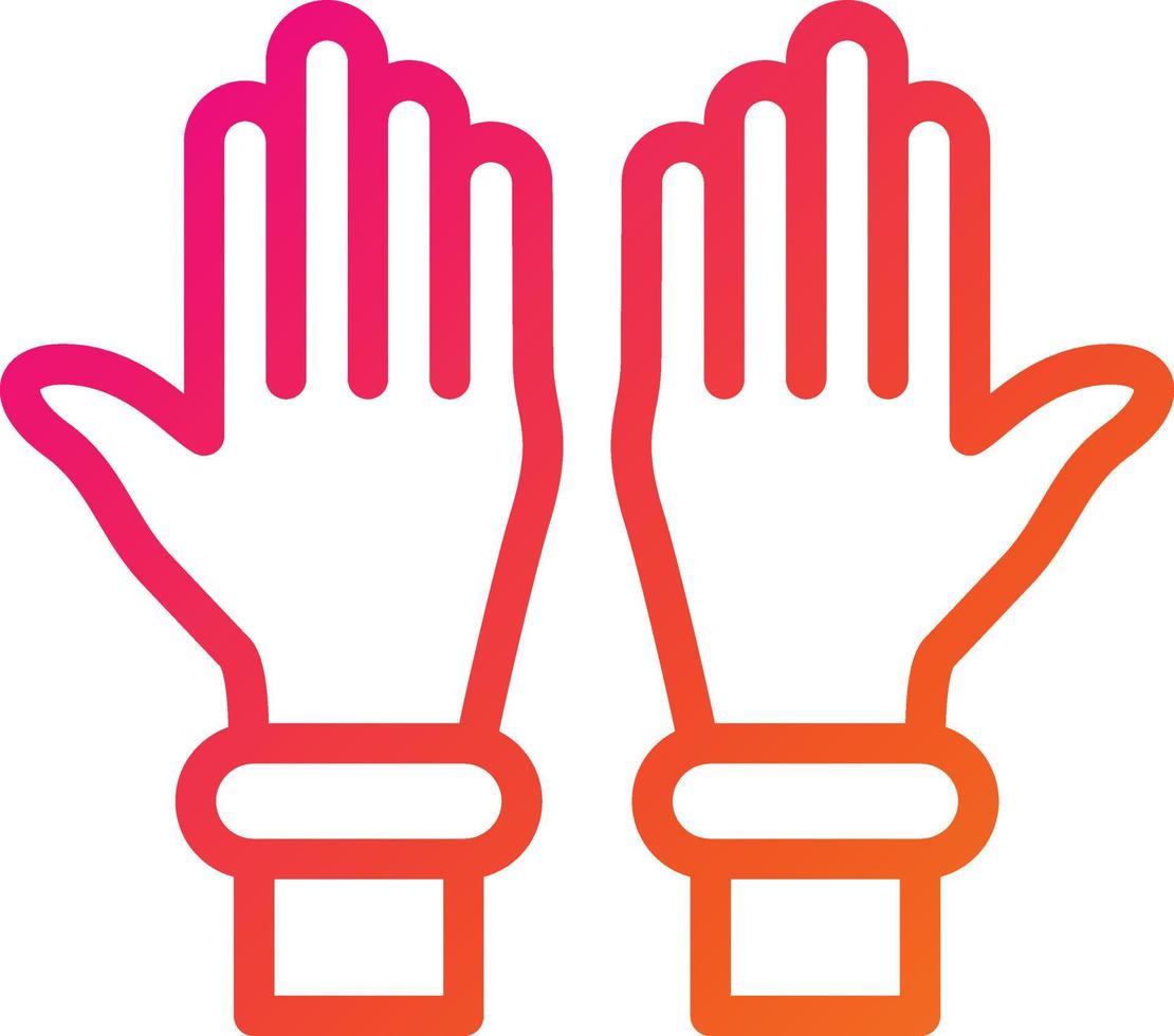 Plastic gloves Vector Icon Design Illustration