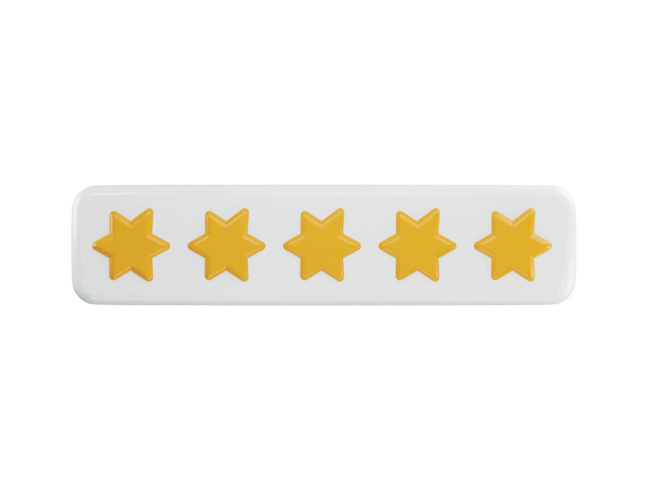 five star icon 3d rendering vector illustration