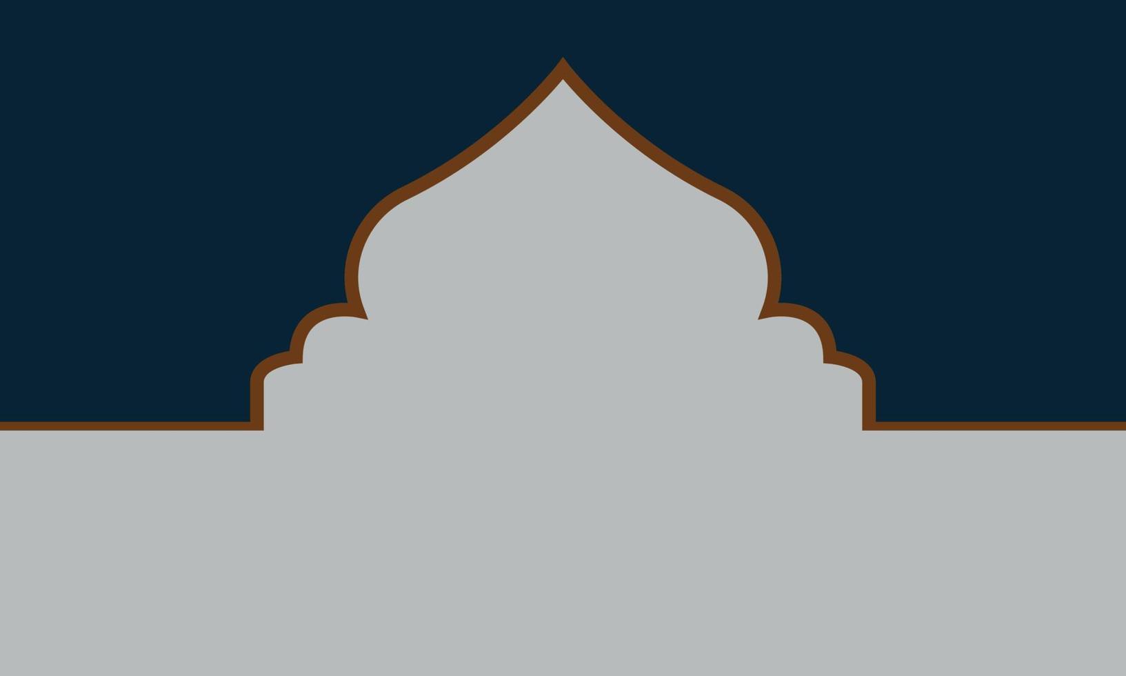 Islamic architecture background ramadan kareem vector