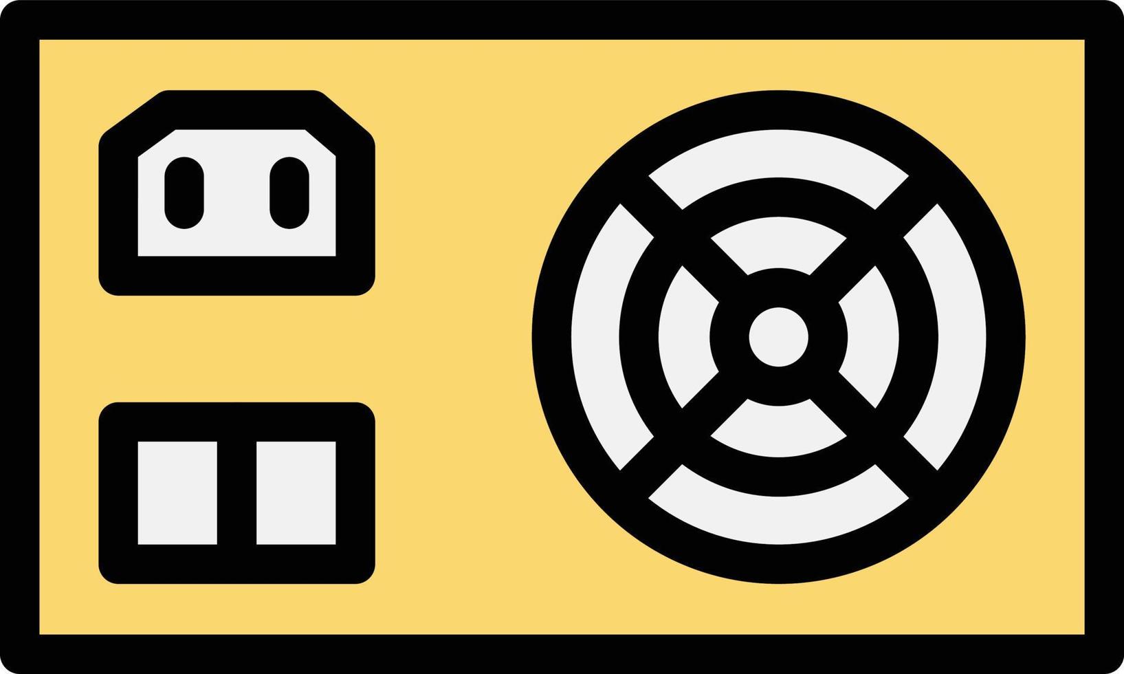 Power Supply Vector Icon Design Illustration