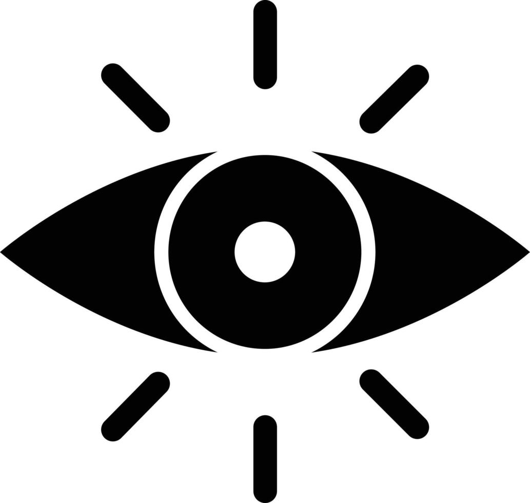 ilustración de diseño de icono de vector de ojo