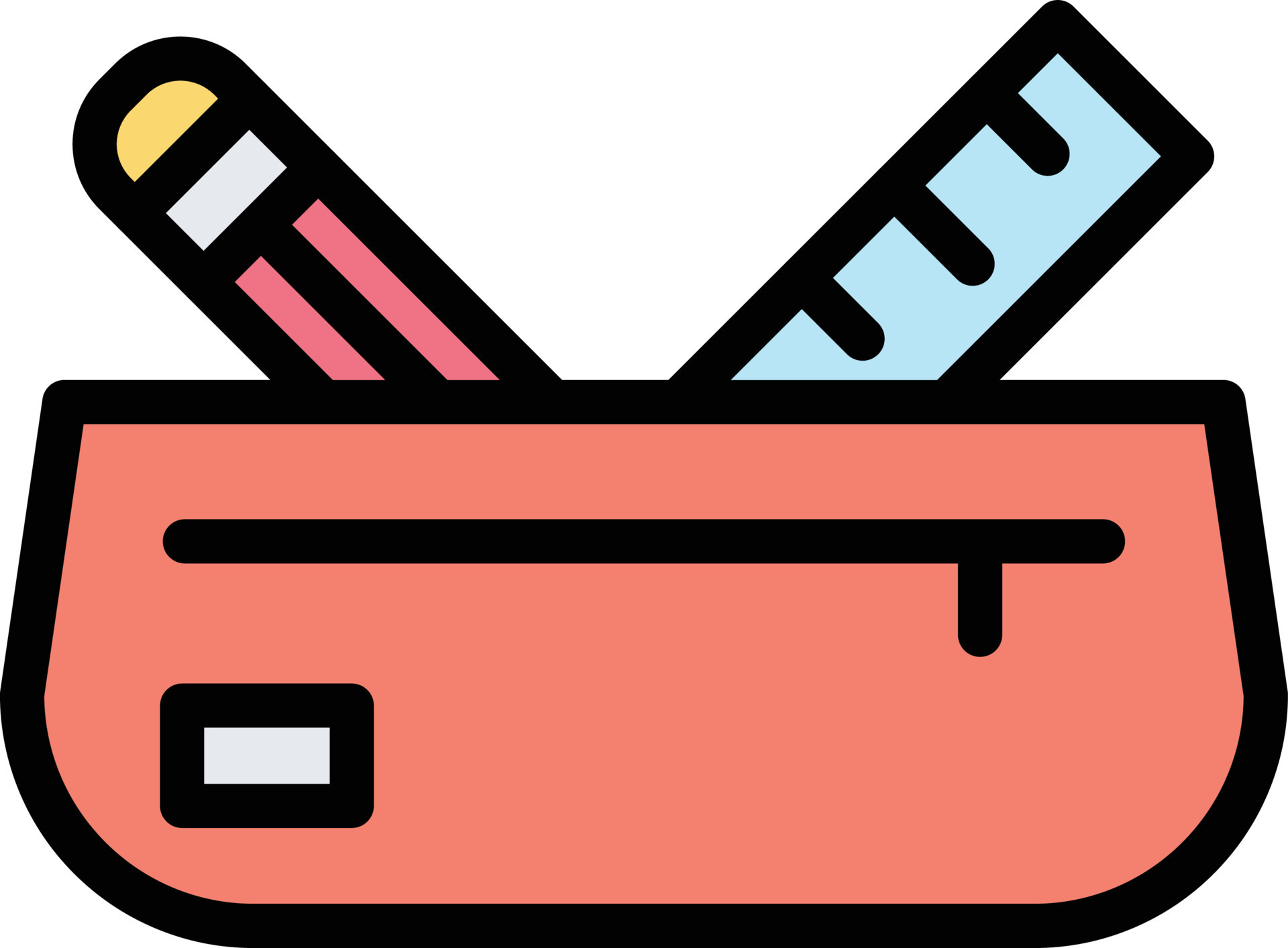 Pencil Case Vector Icon 21688503 Vector Art at Vecteezy