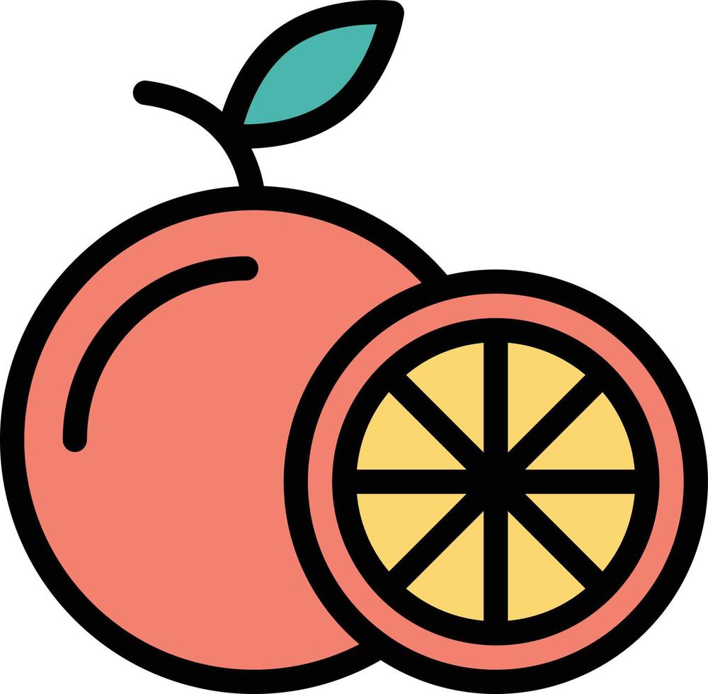 ilustración de diseño de icono de vector naranja