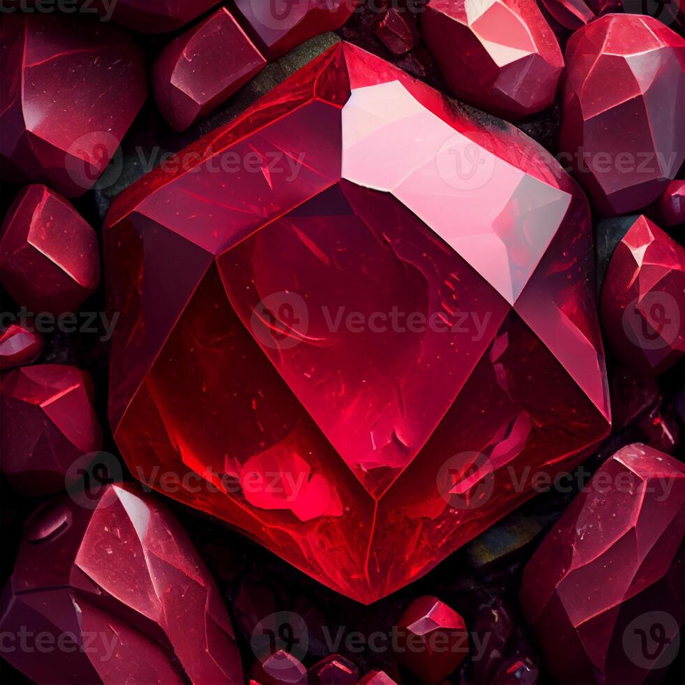 Red ruby stone texture background - image photo