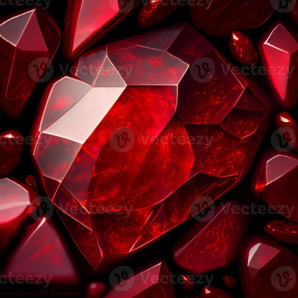 Red ruby stone texture background - image photo