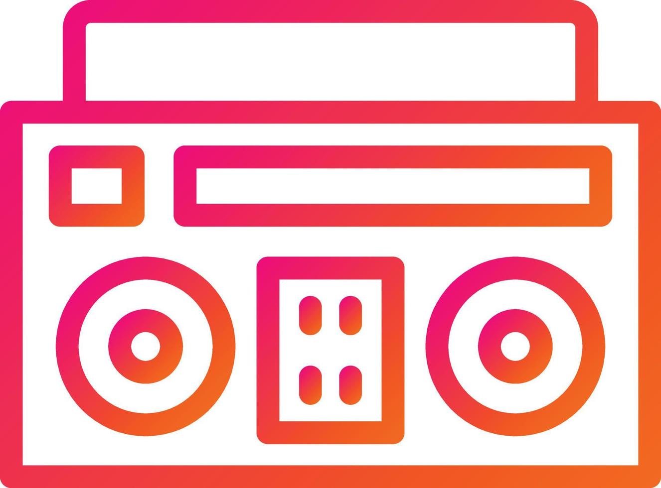 boombox vector icono diseño ilustración