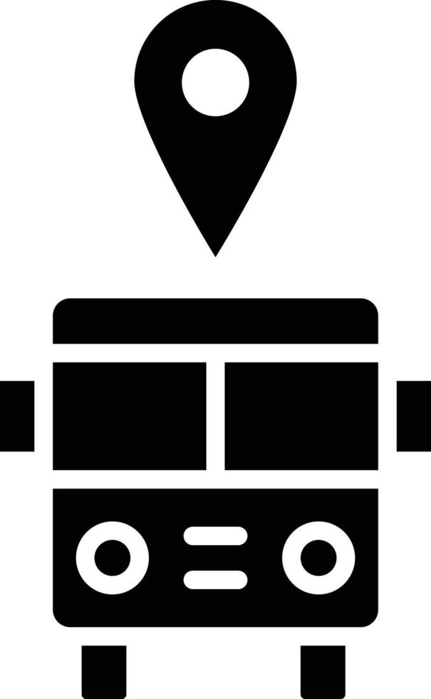 Bus station Vector Icon Design Illustration