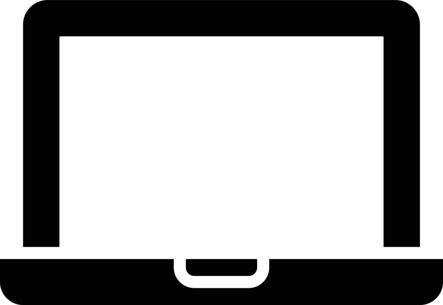 Laptop Vector Icon Design Illustration