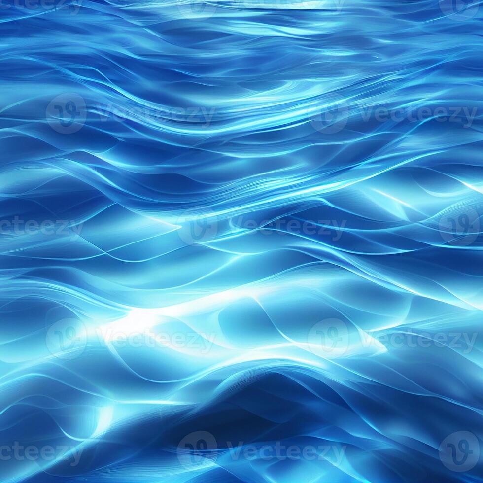 Blue water surface, sea waves - image photo